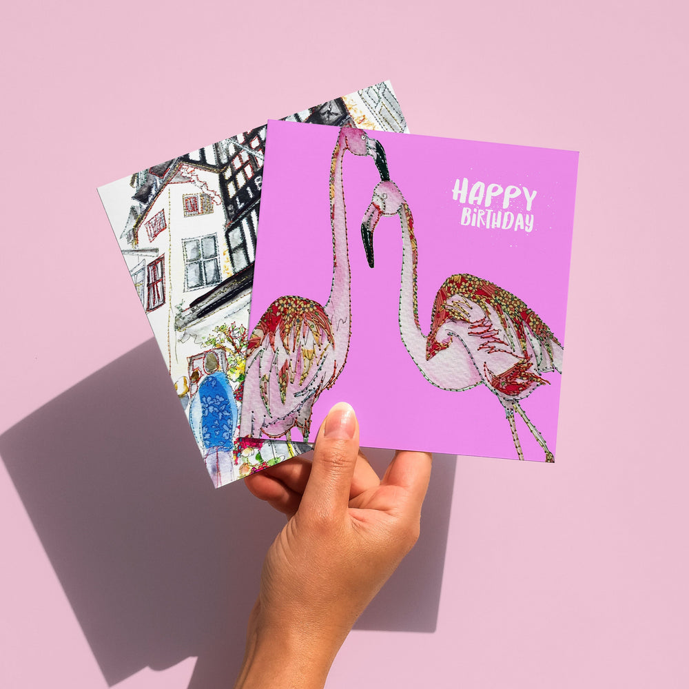 Flamingo card