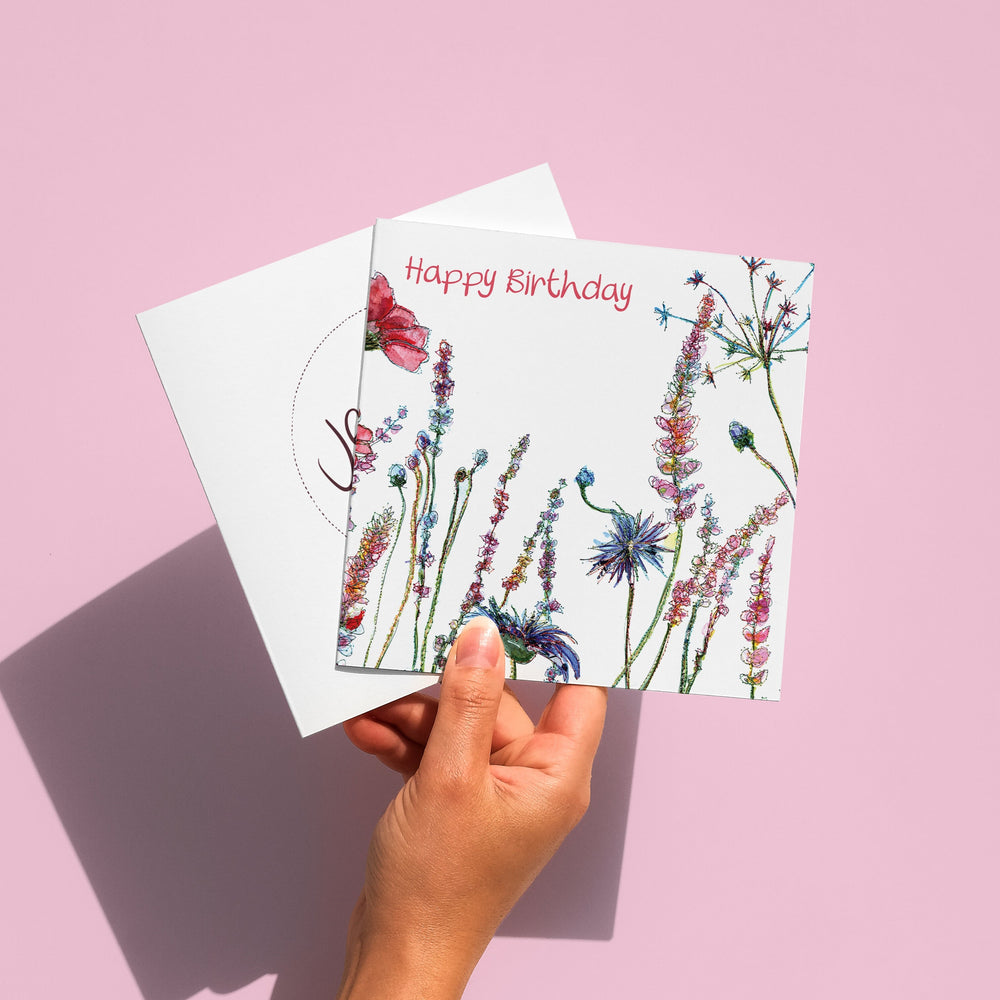 Whispy Flowers card