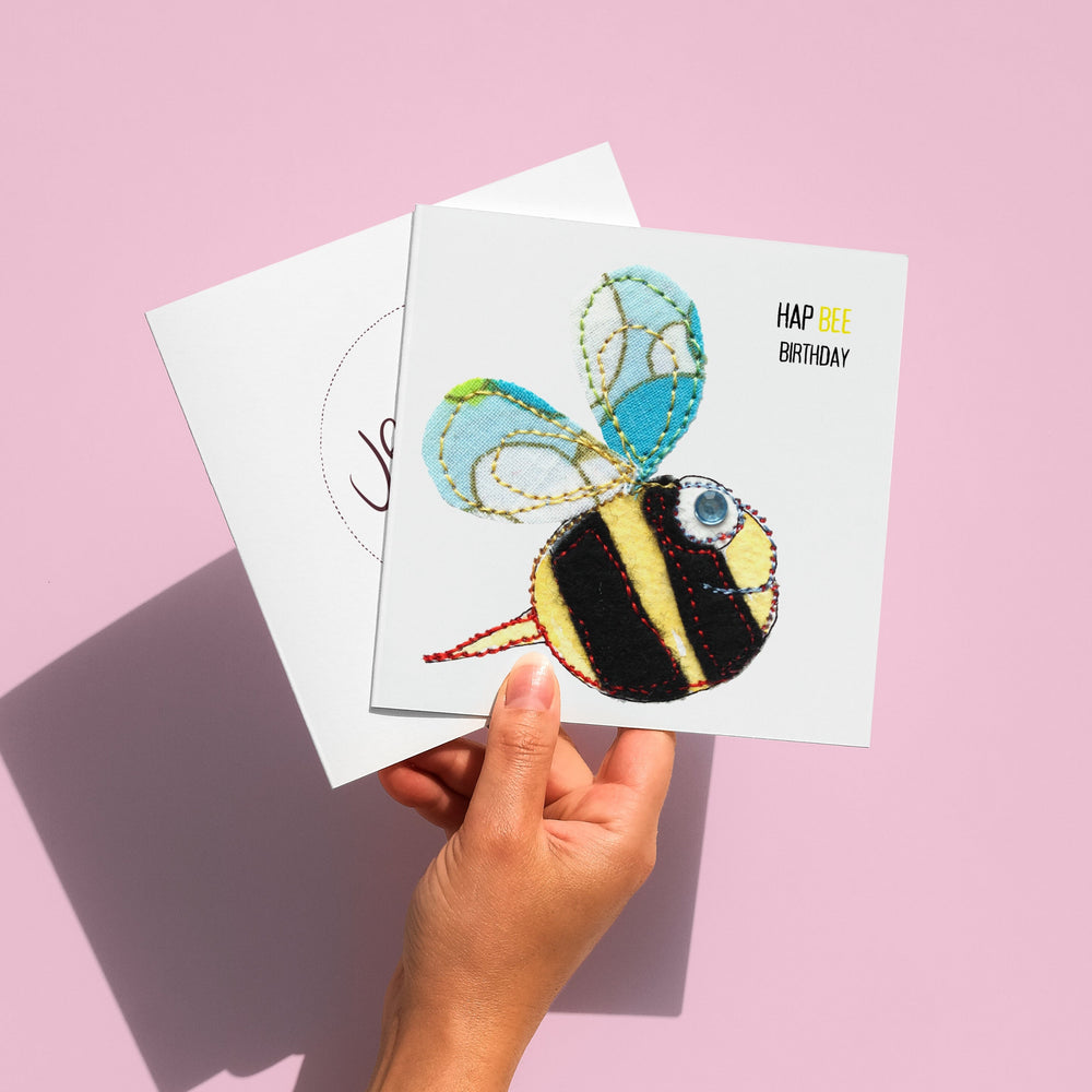 Bee birthday card
