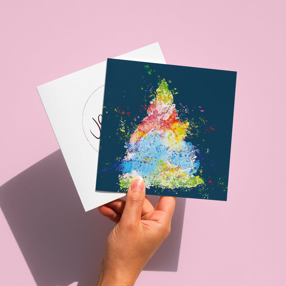 Rainbow Tree card
