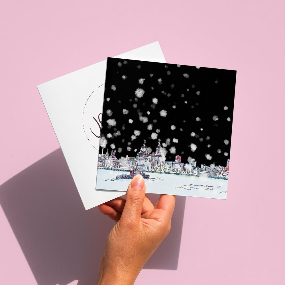Christmas Waterfront card