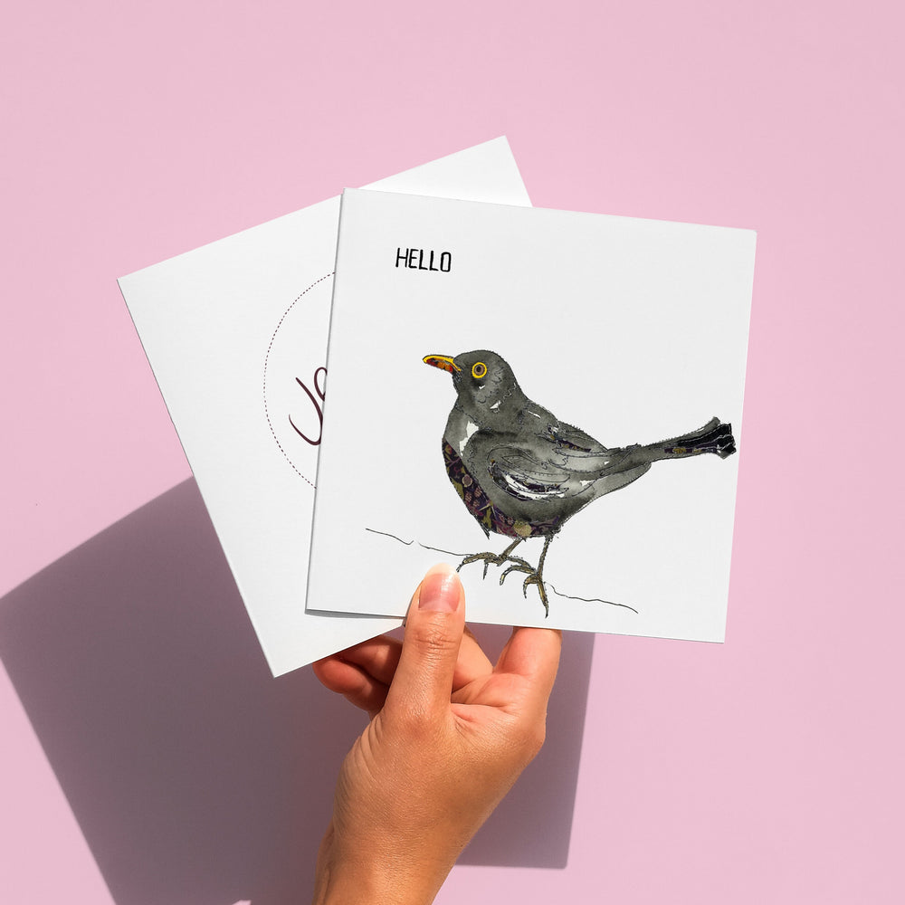 Hello Blackbird card