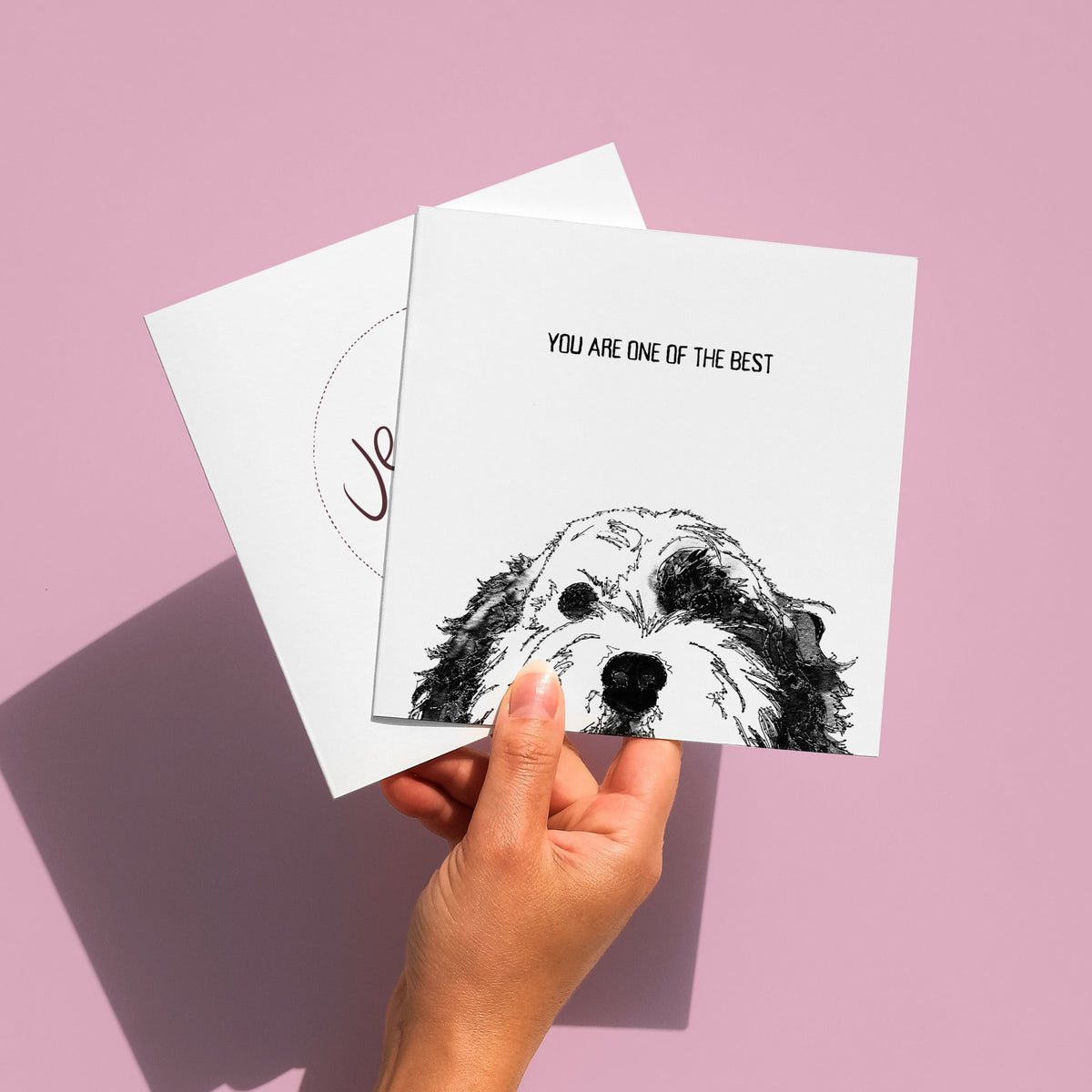 One of the Best dog card