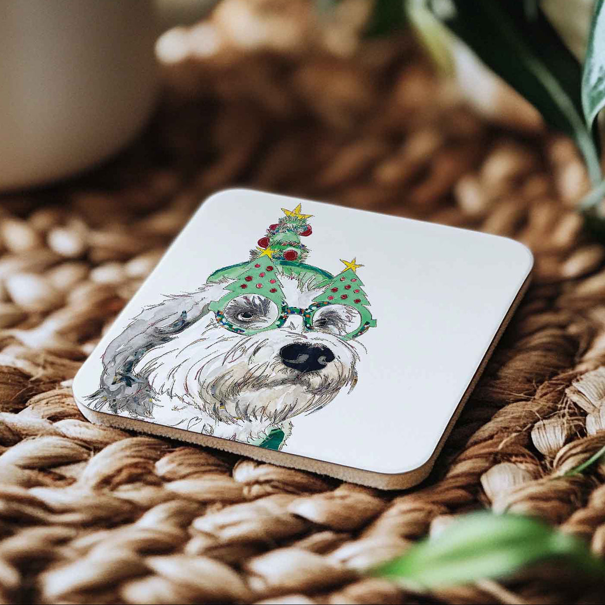 Christmas Dog coaster