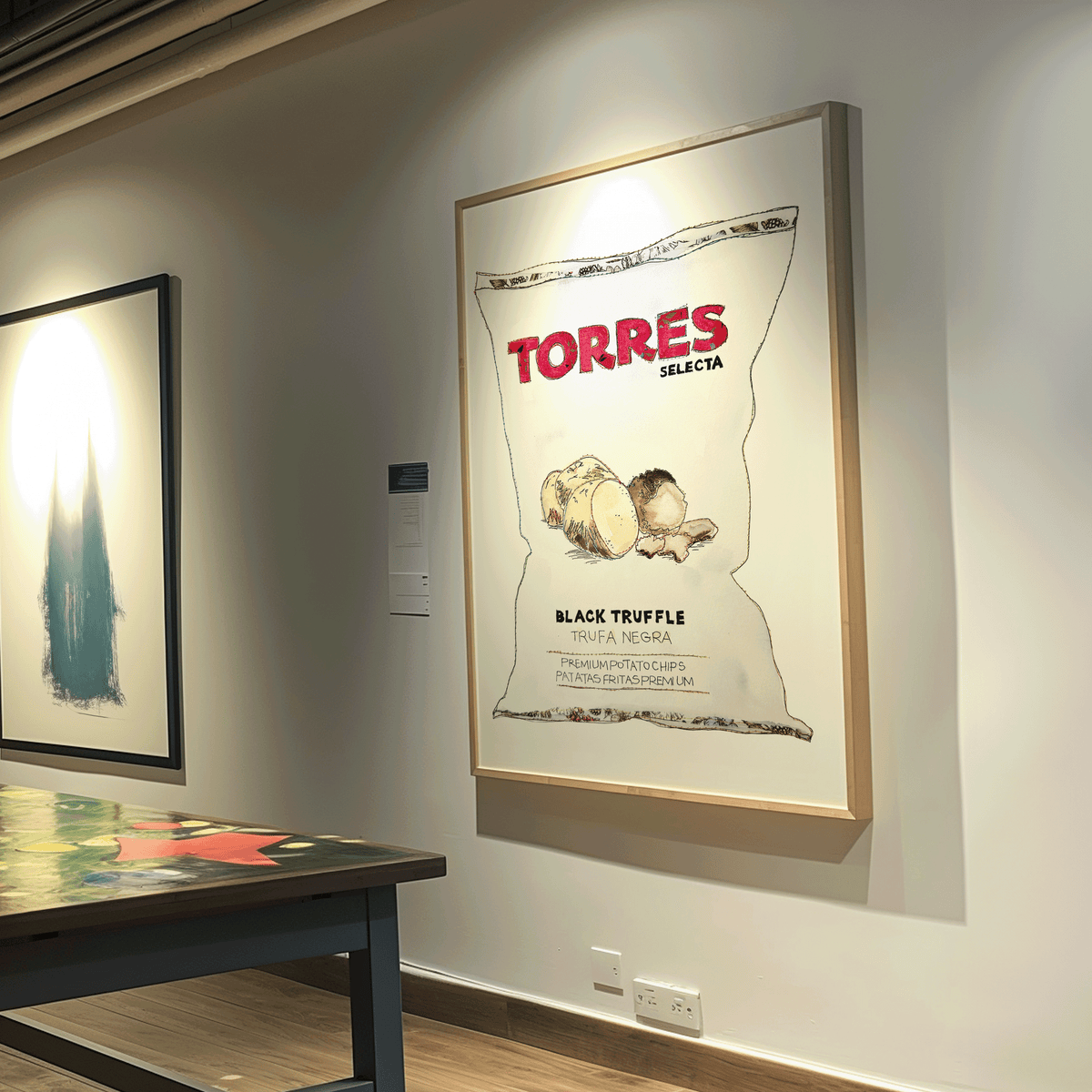 Torres Crisp original, gallery wall