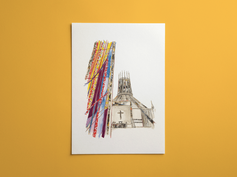 Metropolitan Cathedral print, framed on a wall