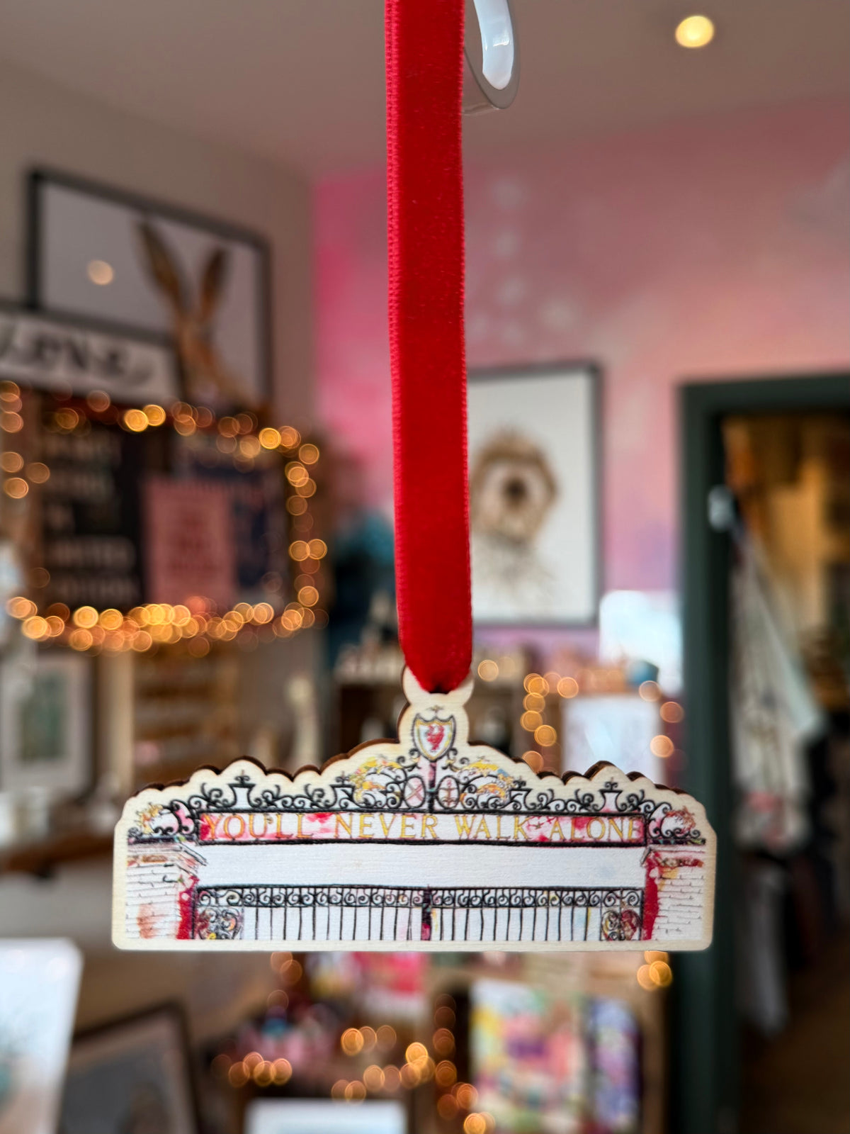 You'll Never Walk Alone wooden Christmas decoration by Jenny Dunlop