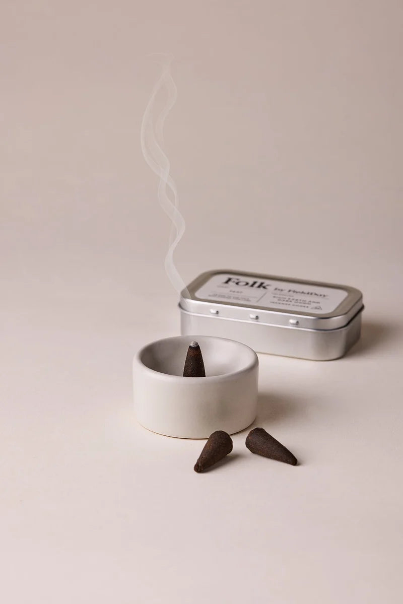 FieldDay Peat incense cone, second view
