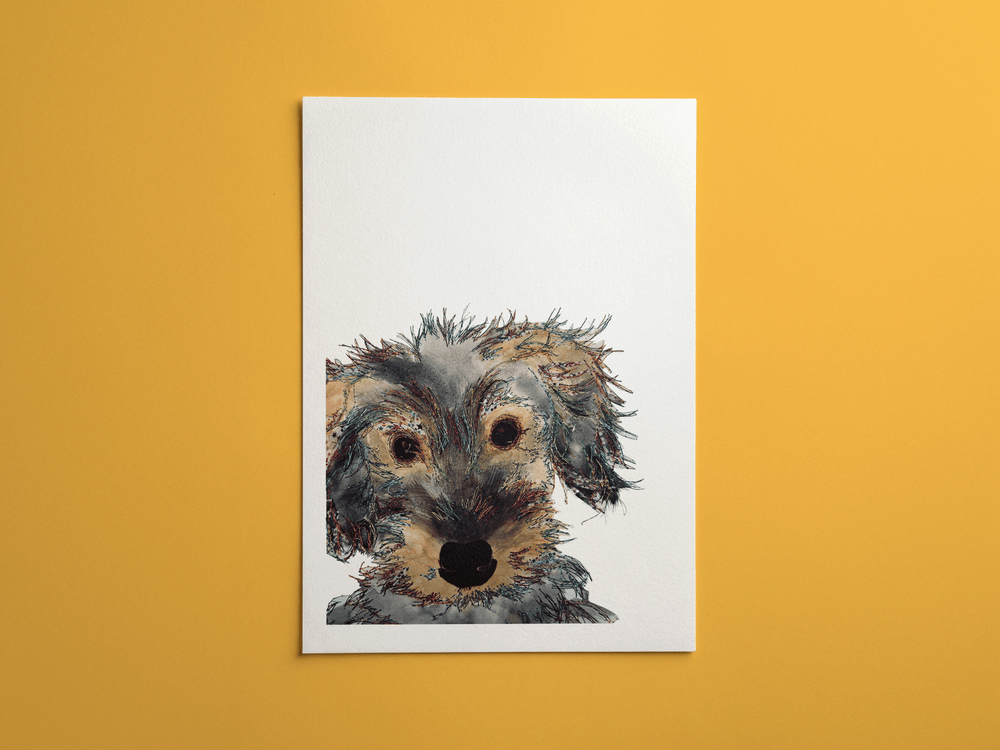 Frank print, framed on a wall