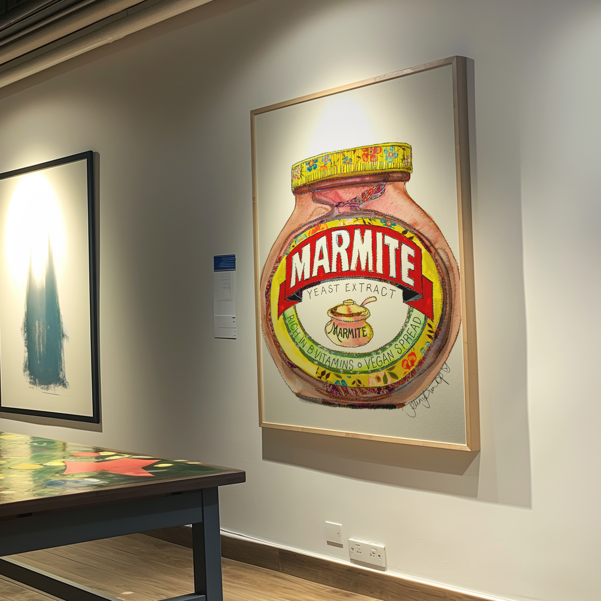Marmite original, gallery wall