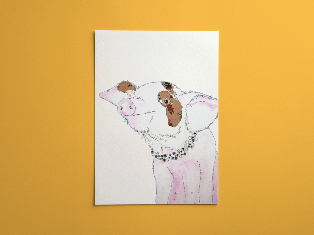 Piggy print, second view